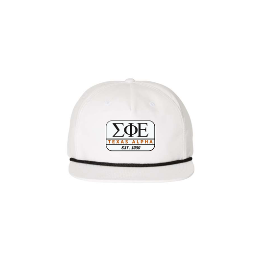 Richardson - Texas Alpha Golf Cap - White