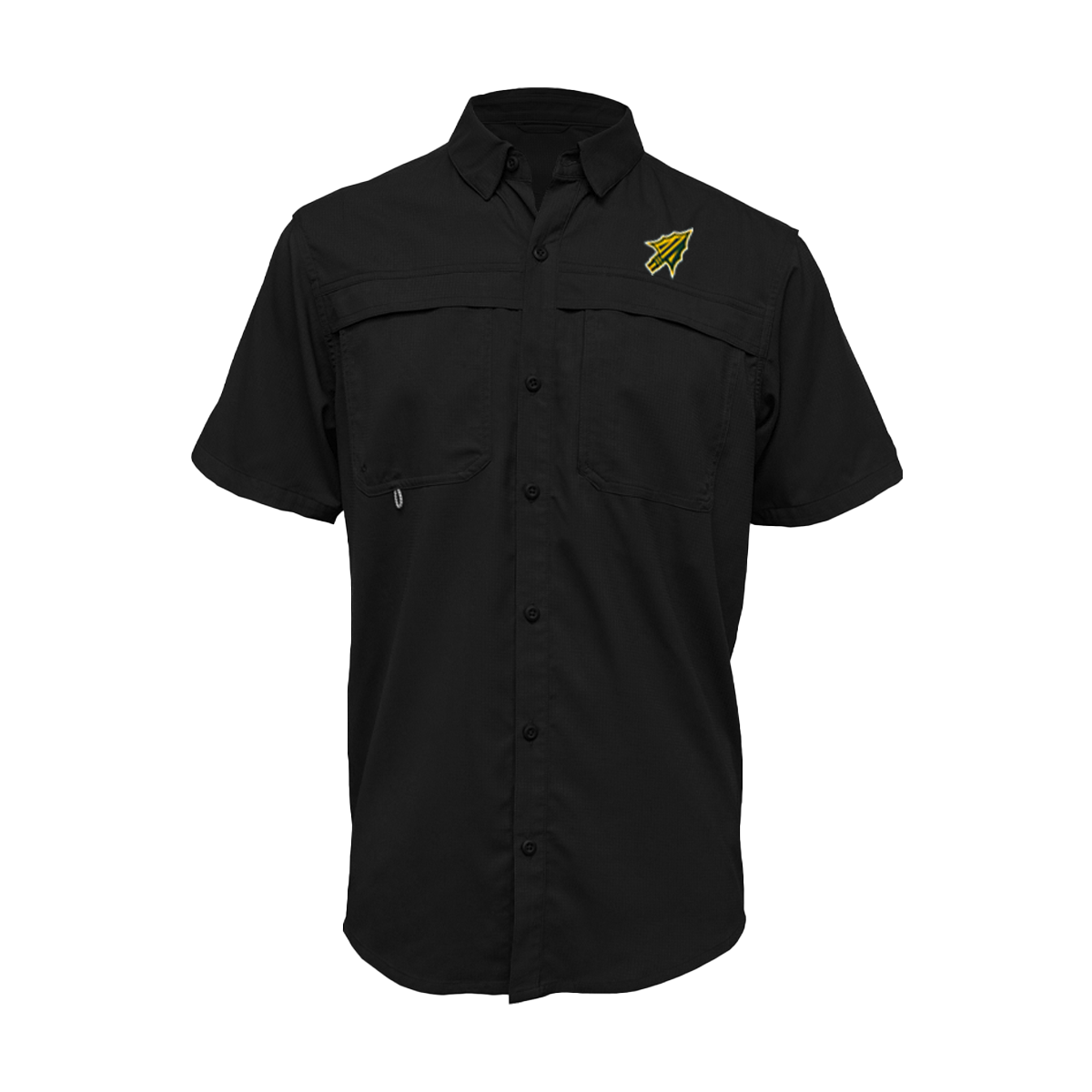 Embroidered Fishing Shirt - Short Sleeve - Nikki Rowe Warriors - Spear Head