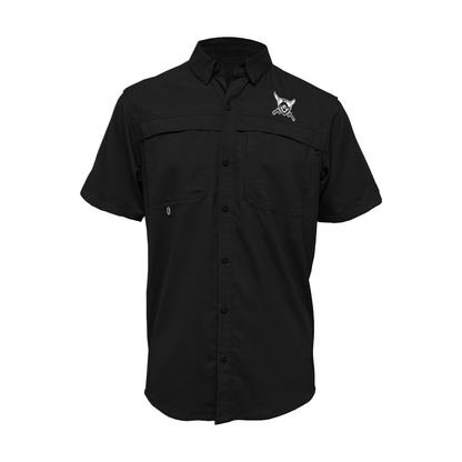 Embroidered Fishing Shirt - Short Sleeve - Brownsville Rivera Raiders