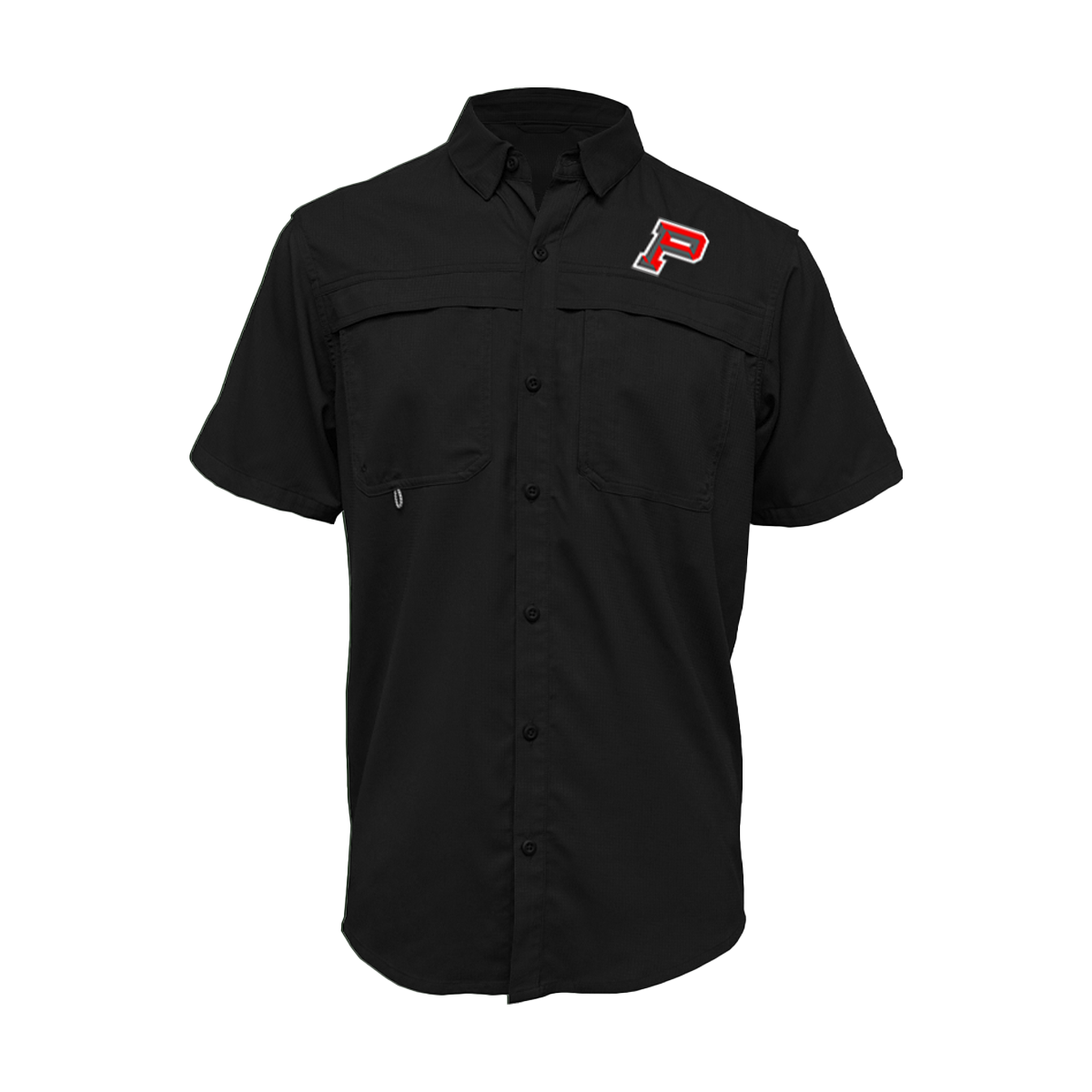 Embroidered Fishing Shirt - Short Sleeve - Sharyland Pioneer Diamondbacks - P Logo