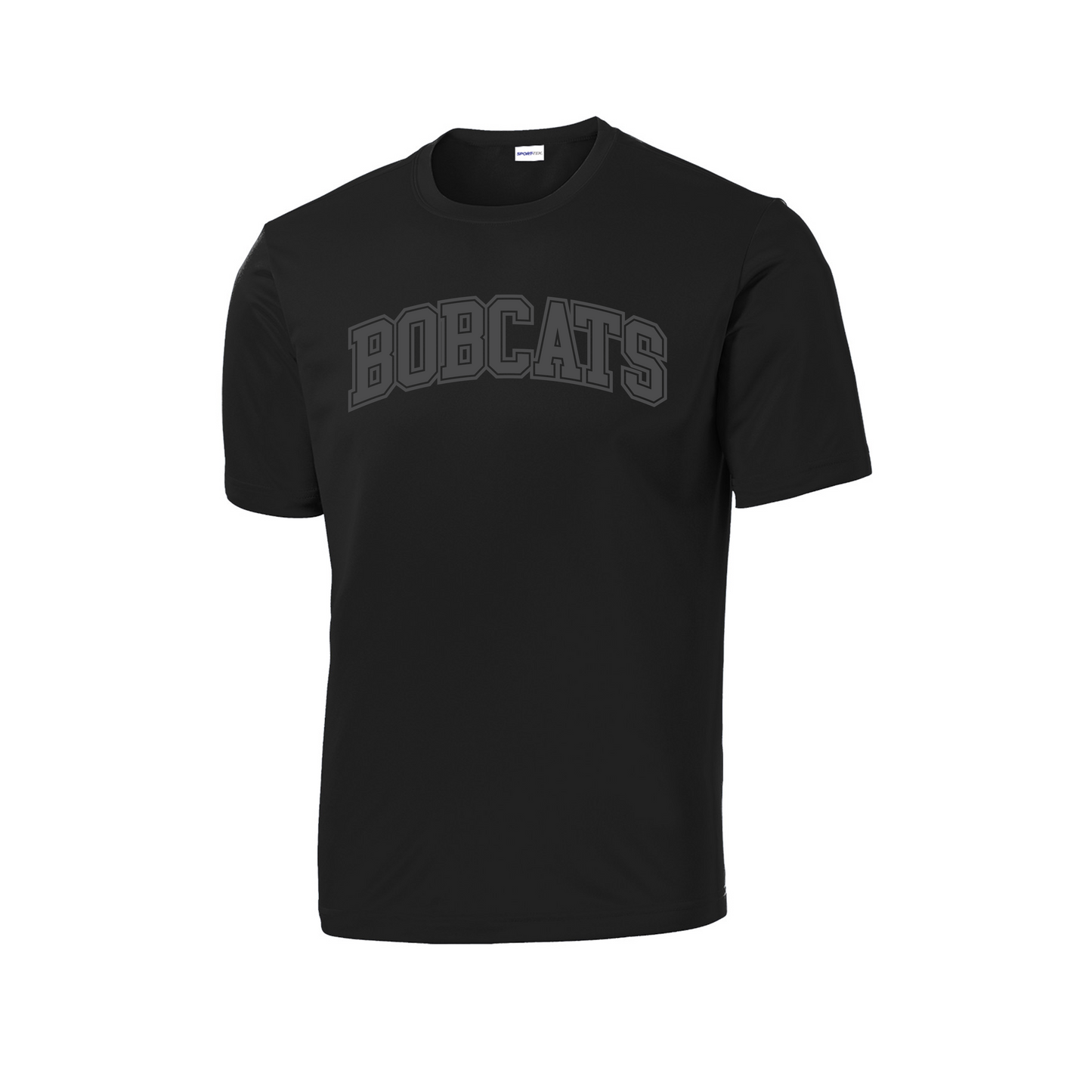 Unisex Crew Neck Softstyle Edinburg Bobcats Tee - Black