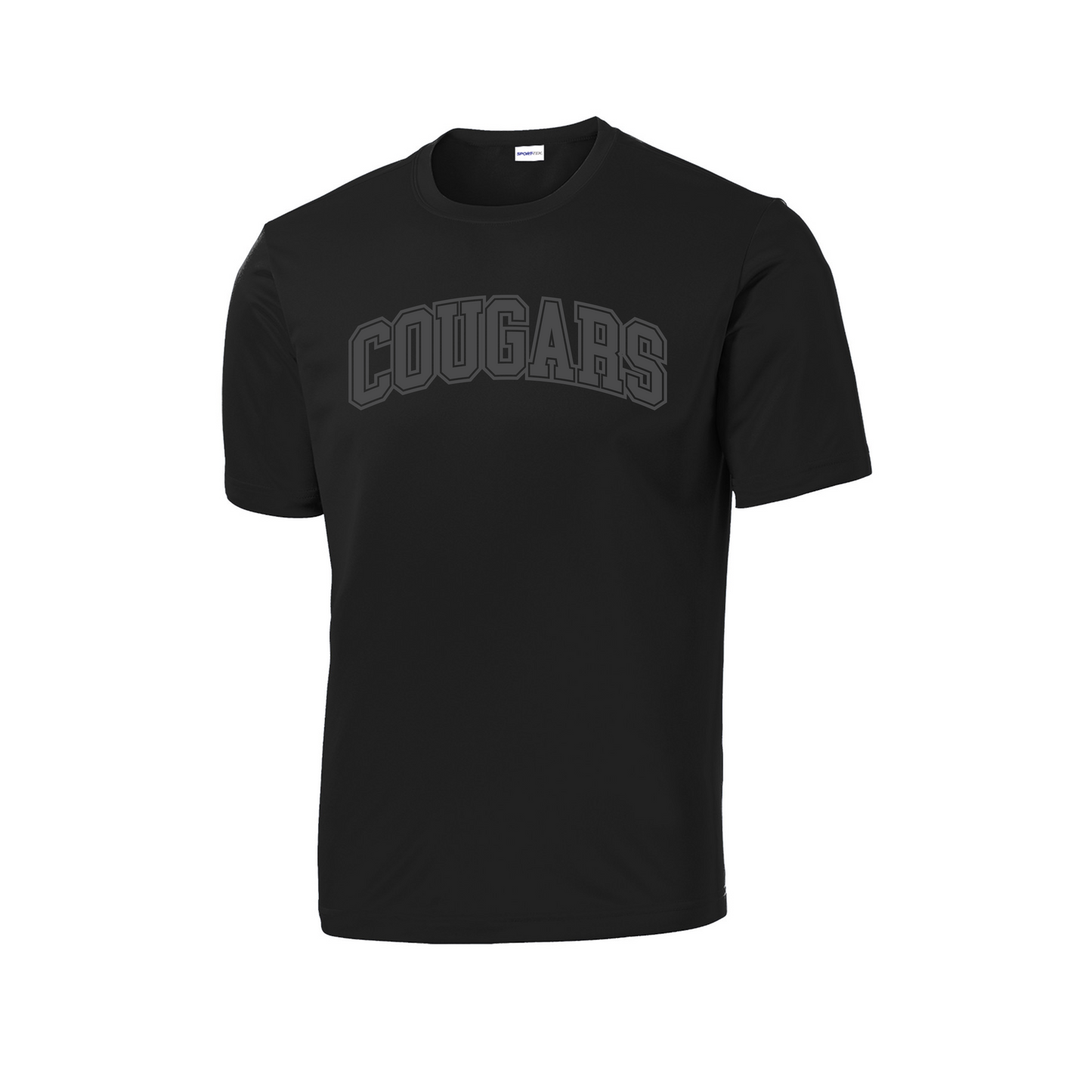 Unisex Crew Neck Softstyle Edinburg Cougars Tee - Black