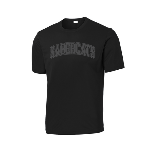 Unisex Crew Neck Softstyle Edinburg Sabercats Tee - Black