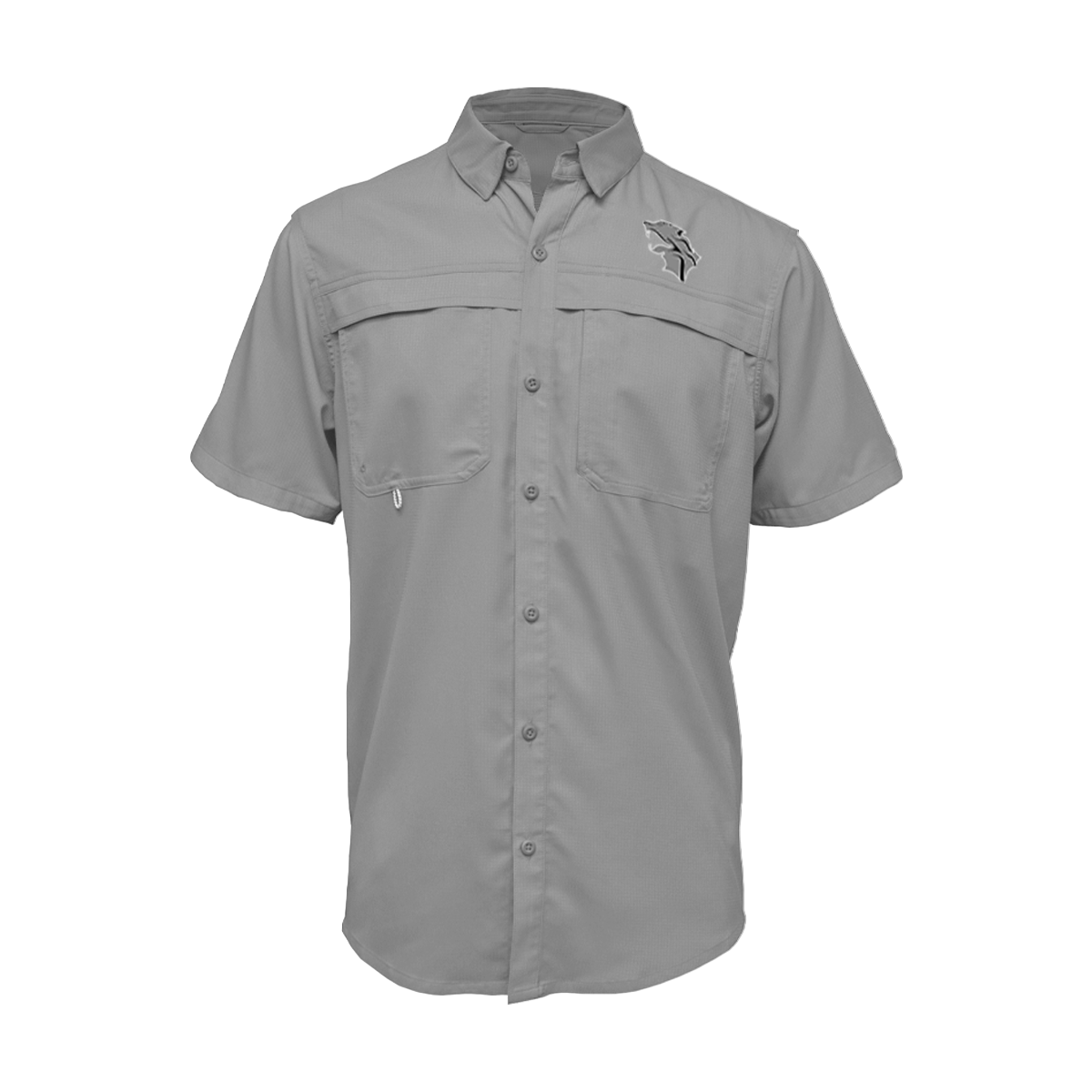 Embroidered Fishing Shirt - Short Sleeve - Weslaco East Wildcats - Wildcat Logo