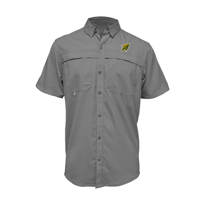 Embroidered Fishing Shirt - Short Sleeve - Nikki Rowe Warriors - Spear Head