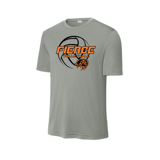 Fierce Volleyball Fan Shirt - Short Sleeve - Grey