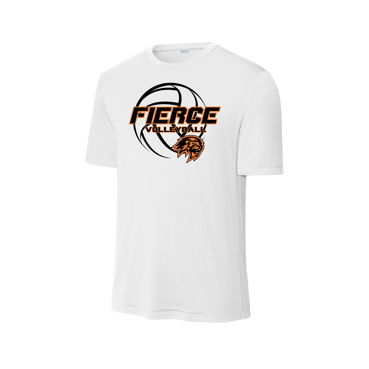 Fierce Volleyball Fan Shirt - Short Sleeve - White