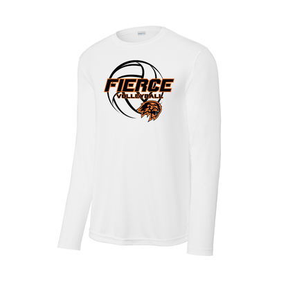 Fierce Volleyball Fan Shirt - Long Sleeve - White