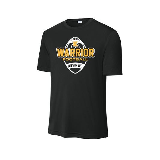 Kevin Martinez Warrior Football Shirt - Dri-Fit - Short Sleeve - Black