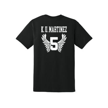 Kevin Martinez Warrior Football Shirt - Cotton - Short Sleeve - Black