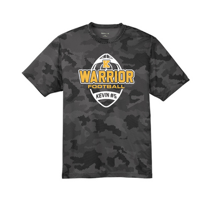 Kevin Martinez Warrior Football Shirt - Dri-Fit - Short Sleeve - Grey Camo