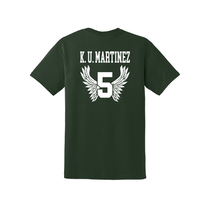 Kevin Martinez Warrior Football Shirt - Cotton - Short Sleeve - Green