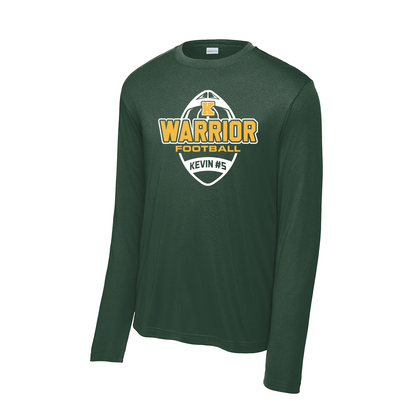 Kevin Martinez Warrior Football Shirt - Dri-Fit - Long Sleeve - Green