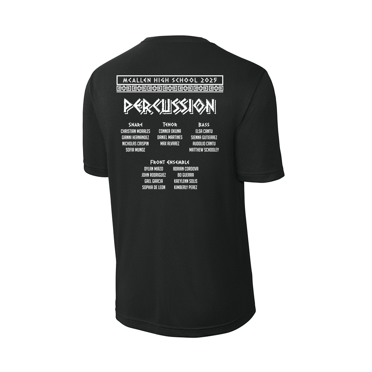 2025 McHi Indoor Band - Percussion - Short Sleeve