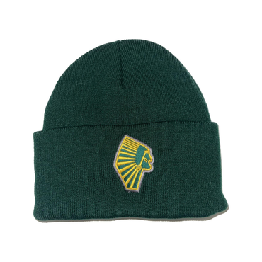 Forest Green Warrior Head Beanie