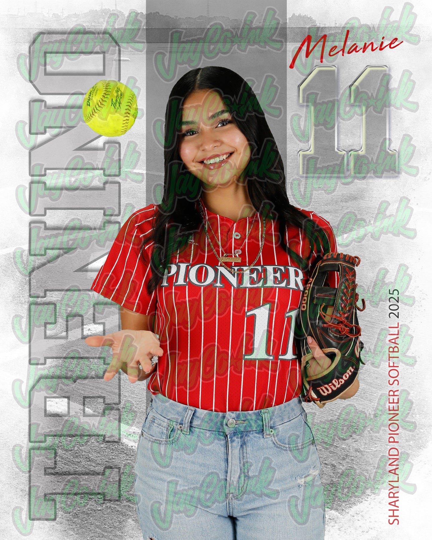 Pioneer Softball #11 Melanie