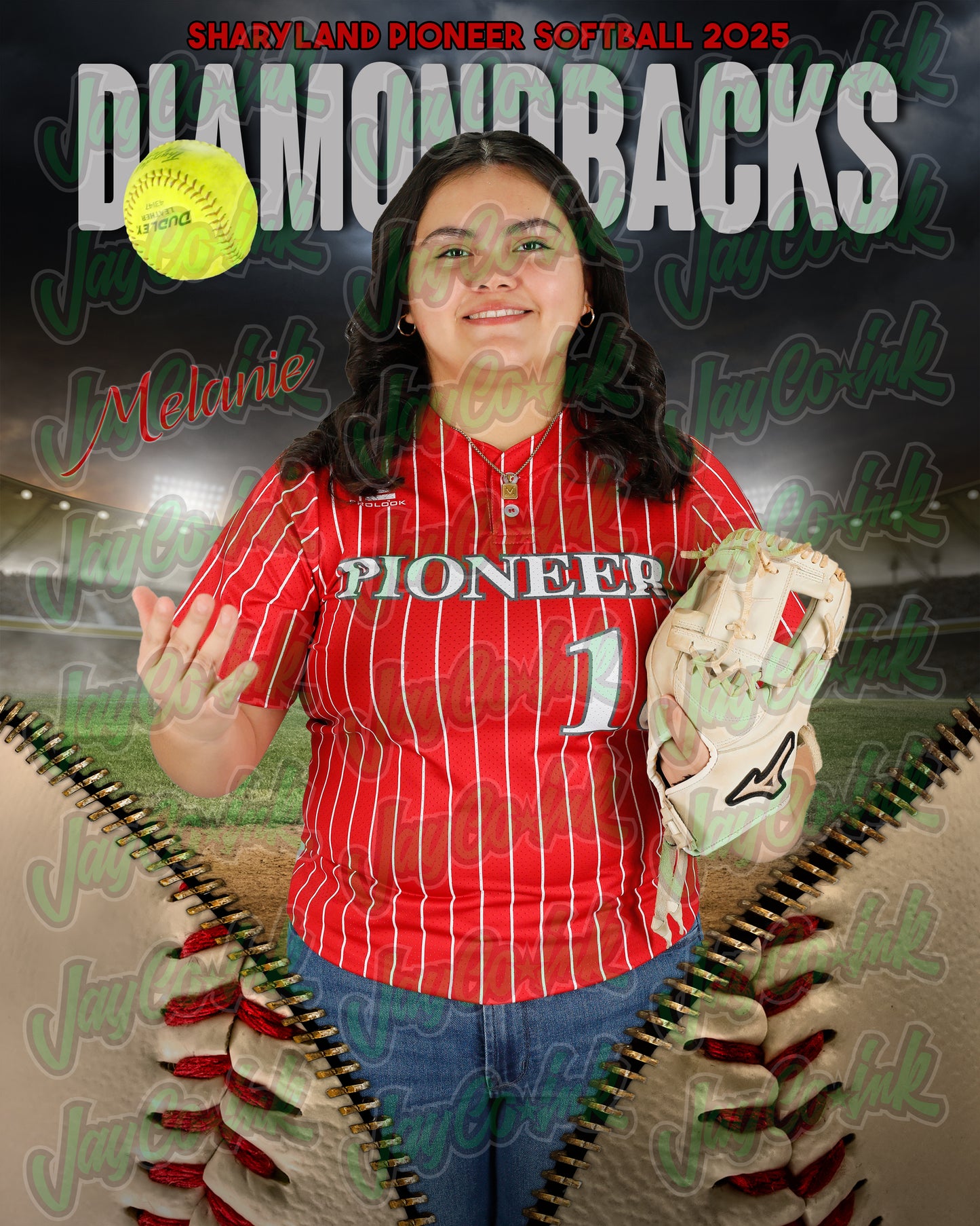 Pioneer Softball #18 Melanie