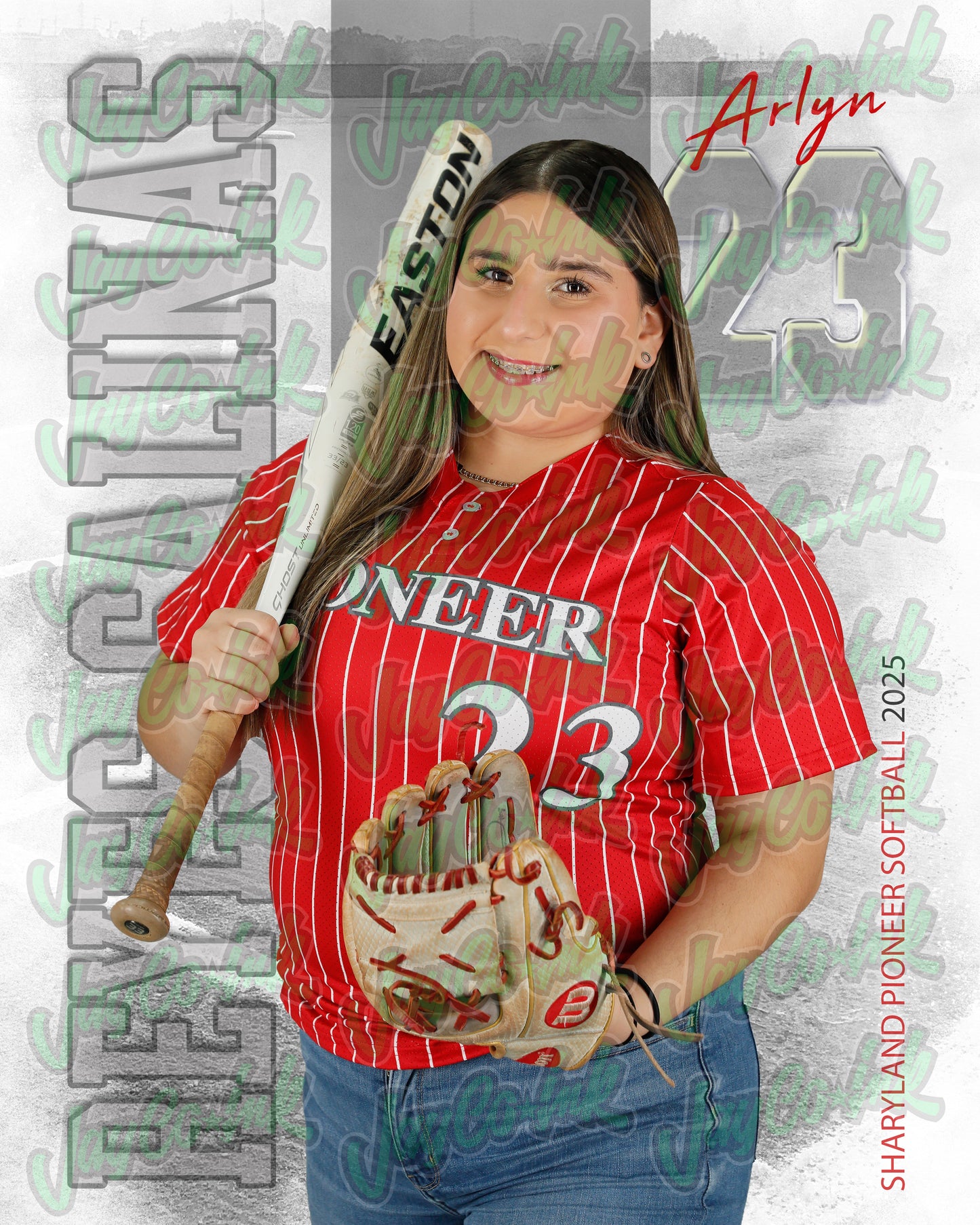 Pioneer Softball #23 Arlyn