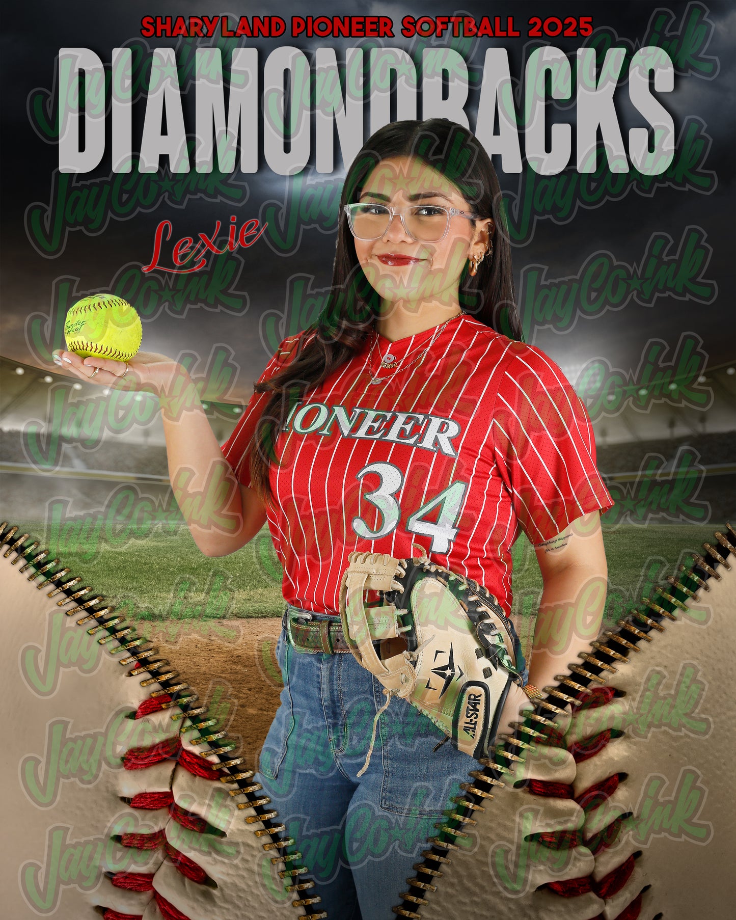 Pioneer Softball #34 Lexie