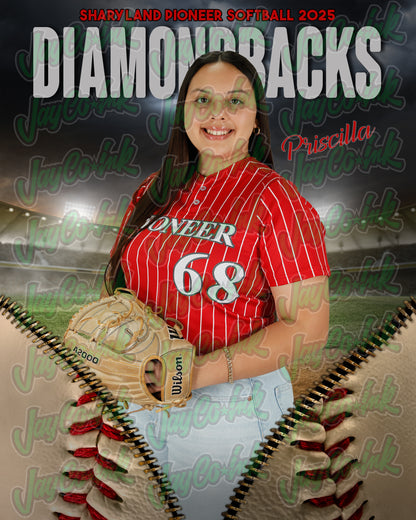 Pioneer Softball #68 Priscilla