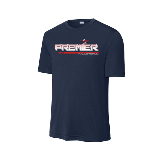 Premier Volleyball - New Logo - Fan Shirt - Short Sleeve - Navy