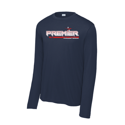 Premier Volleyball - New Logo - Fan Shirt - Long Sleeve - Navy