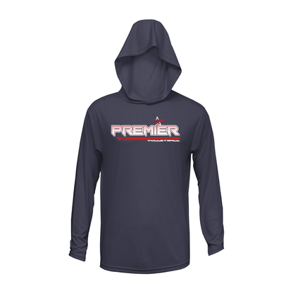 Premier Volleyball - New Logo - Hooded Long Sleeve