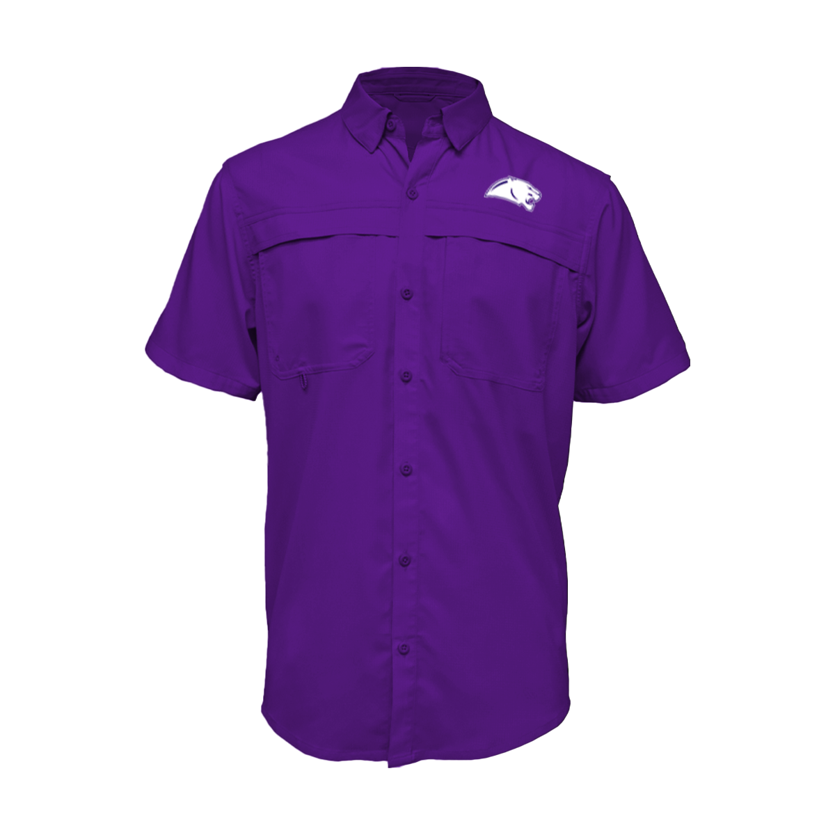 Embroidered Fishing Shirt - Short Sleeve - Weslaco Panthers