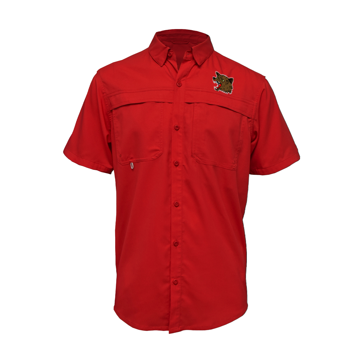 Embroidered Fishing Shirt - Short Sleeve - La Joya Coyotes