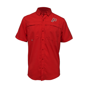 Embroidered Fishing Shirt - Short Sleeve - Sharyland Pioneer Diamondbacks - P Logo