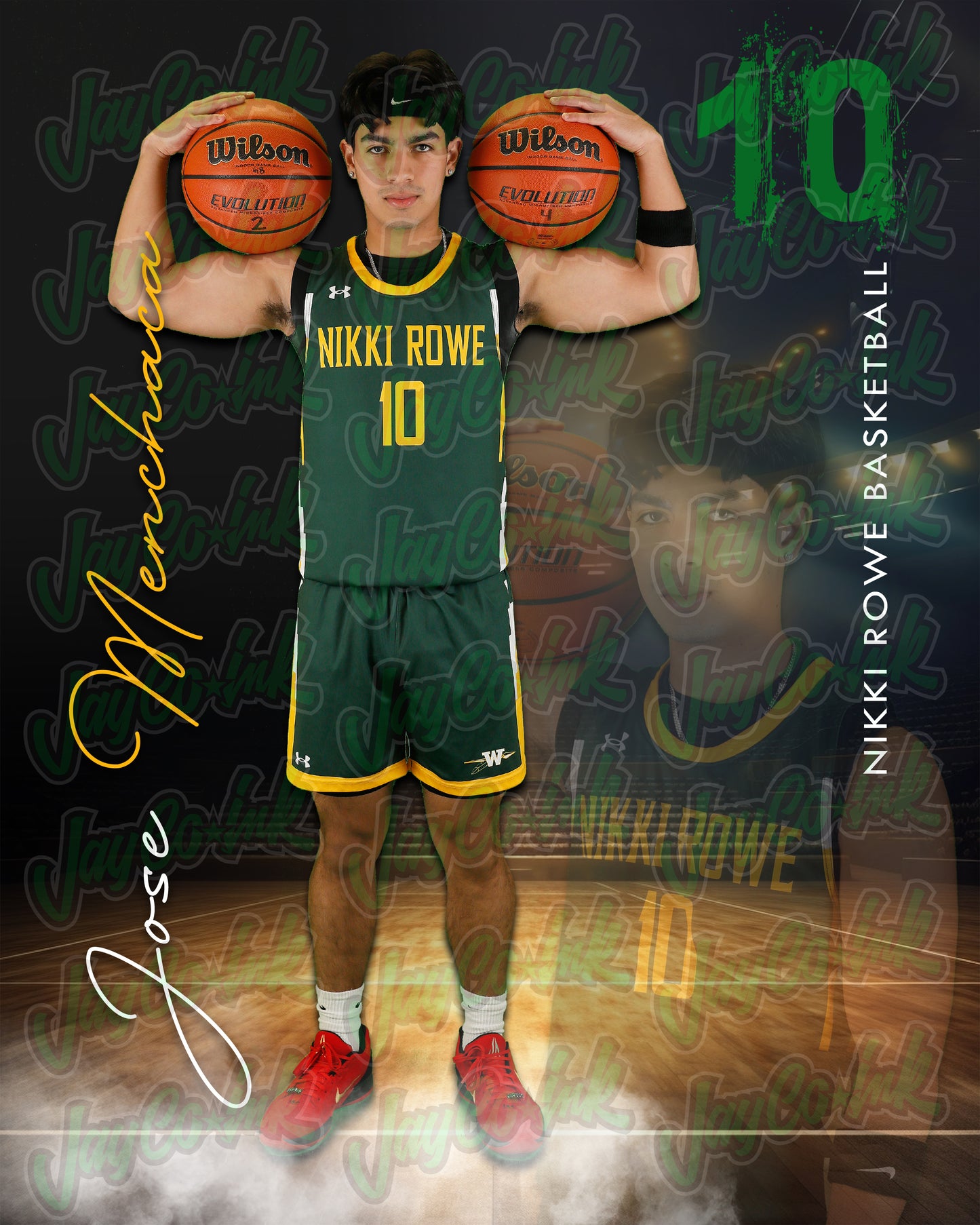 Rowe Varsity Basketball- Jose #10