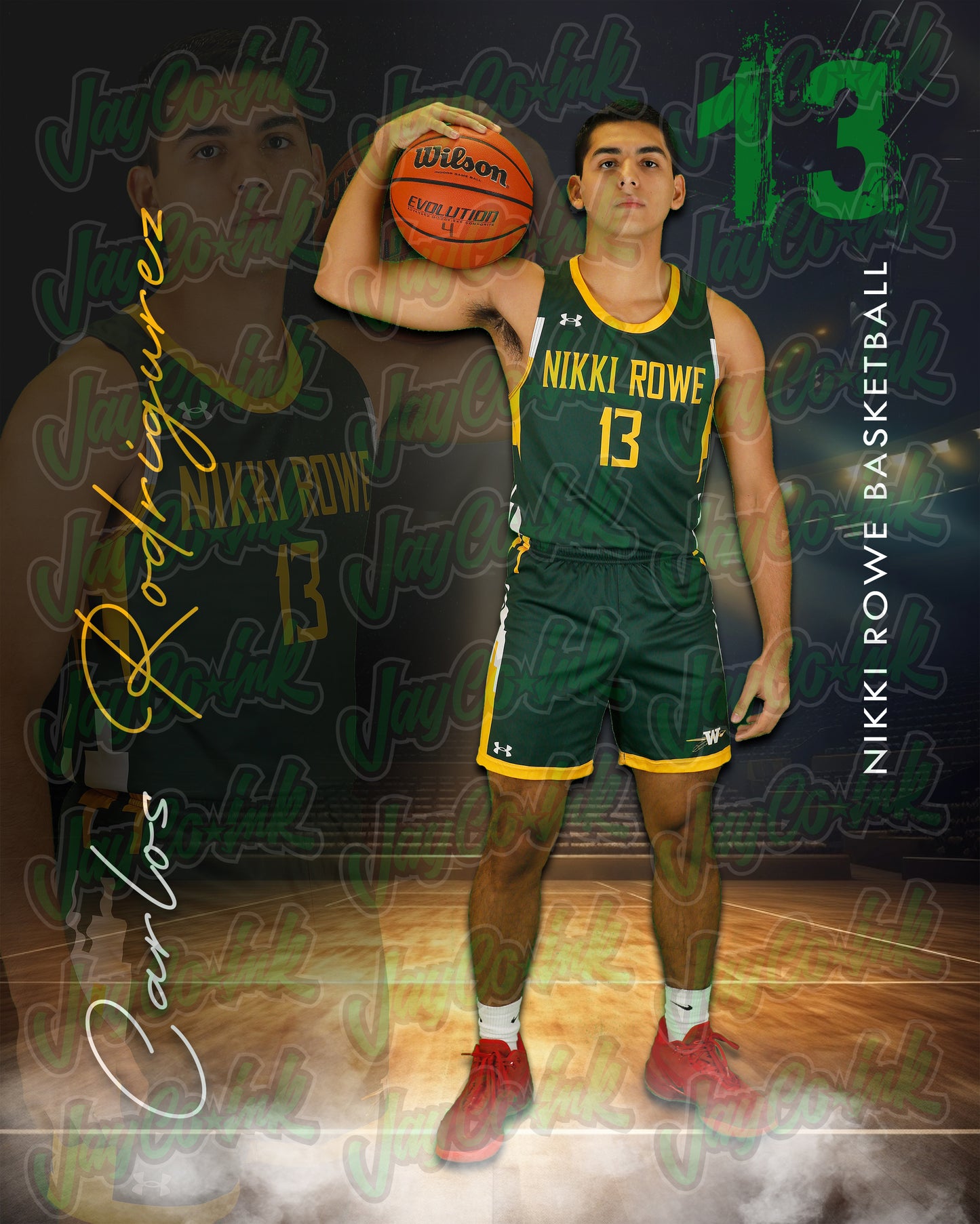 Rowe Varsity Basketball- Carlos #13