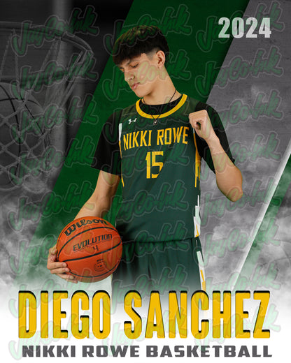 Rowe Varsity Basketball- Diego #15