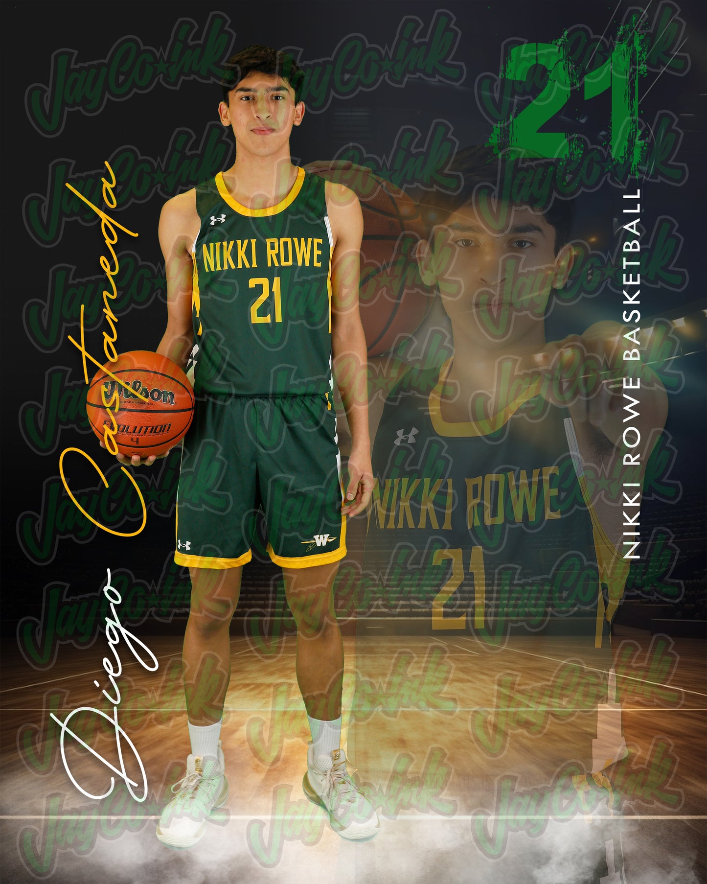 Rowe Varsity Basketball- Diego #21