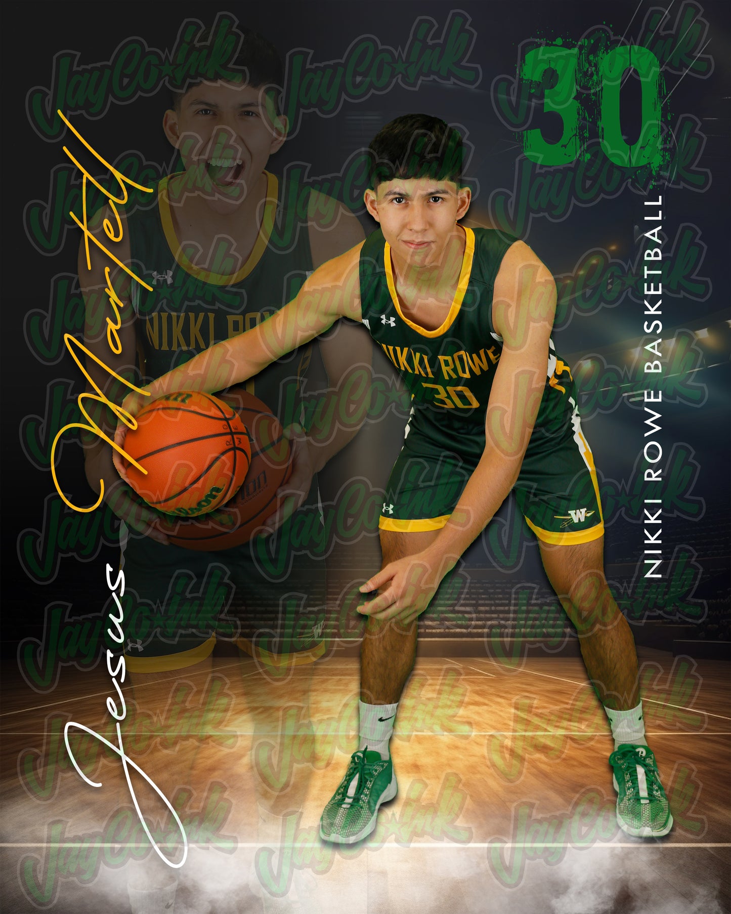 Rowe Varsity Basketball- Jesus #30