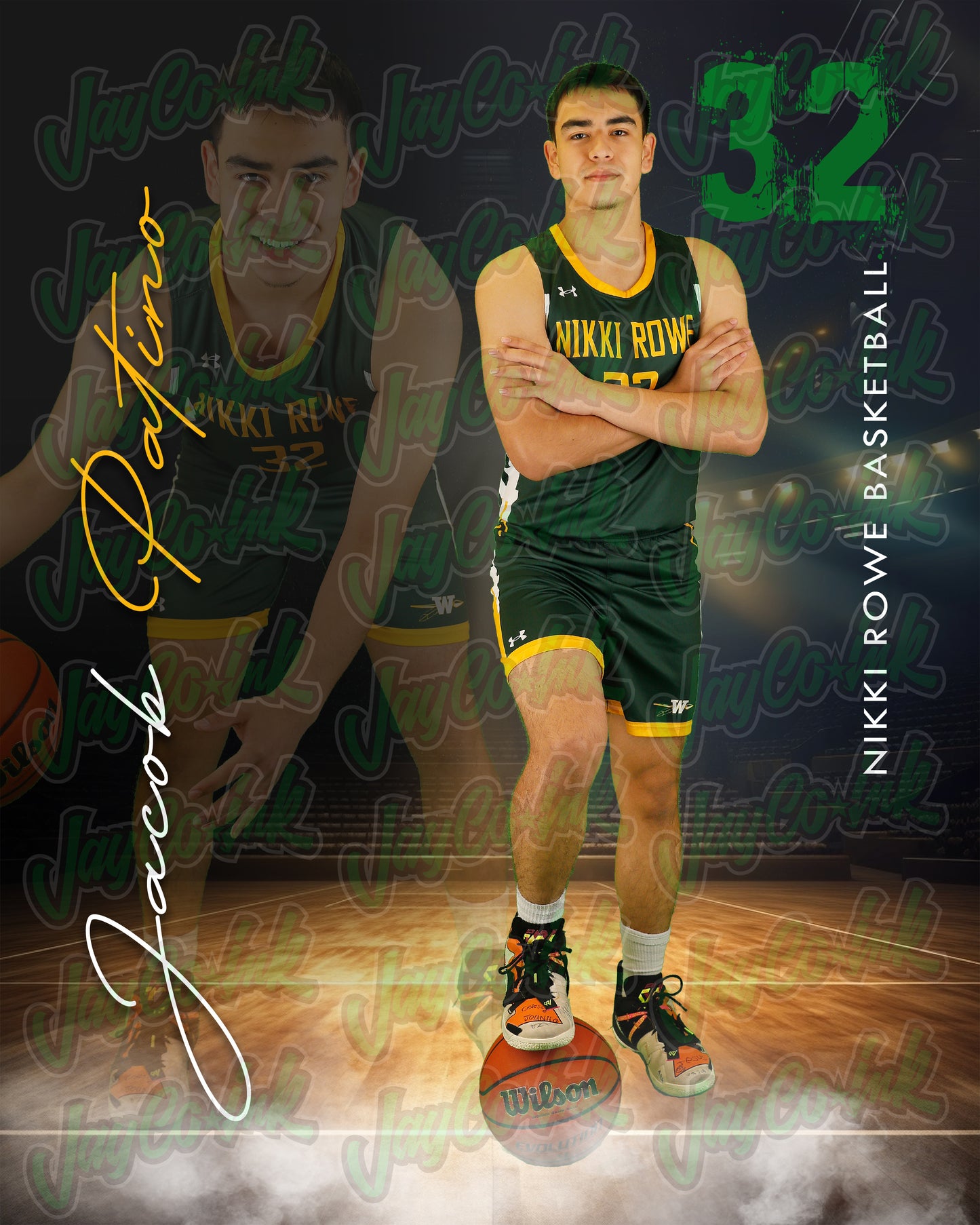 Rowe Varsity Basketball- Jacob #32