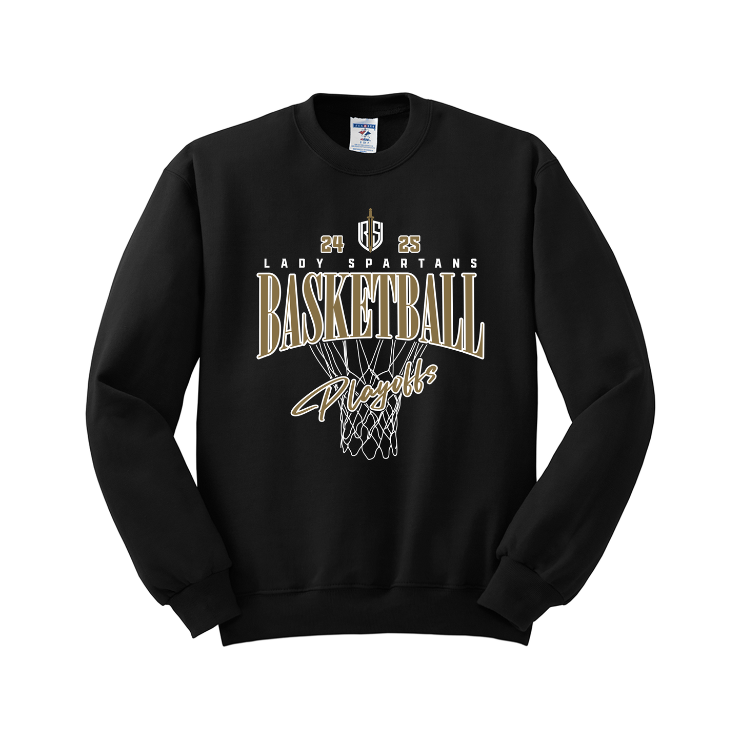 Vanguard Girl's Basketball Playoffs - Crewneck - Black