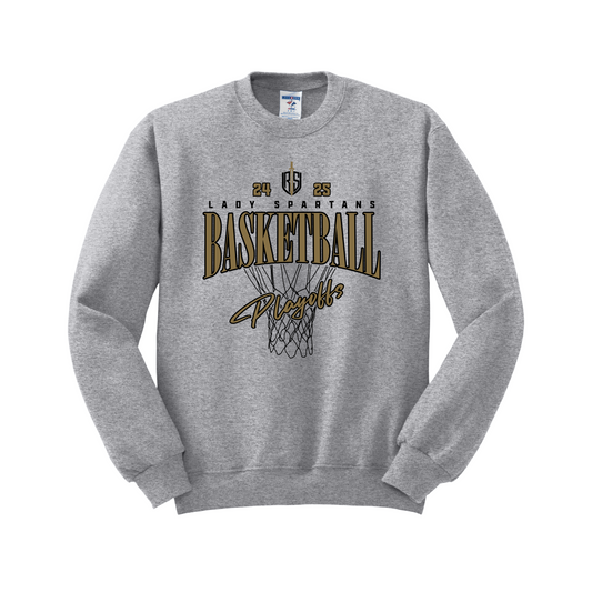 Vanguard Girl's Basketball Playoffs - Crewneck - Heather Grey