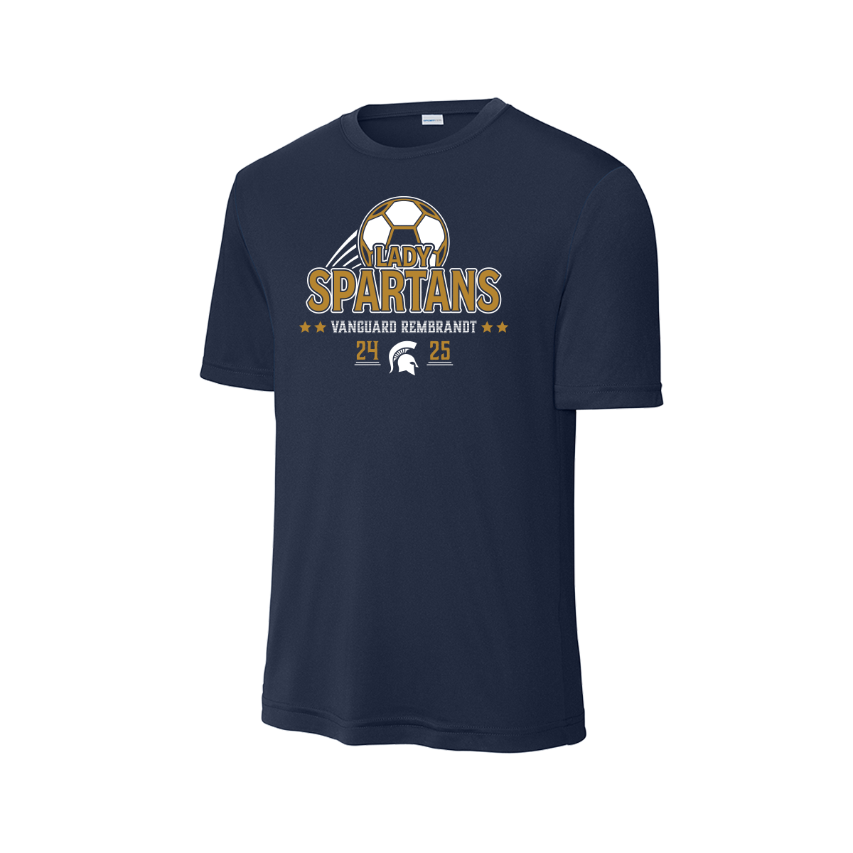 Vanguard Lady Spartans Soccer - Fan Shirt - Short Sleeve - Navy