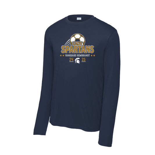 Vanguard Lady Spartans Soccer - Fan Shirt - Long Sleeve - Navy