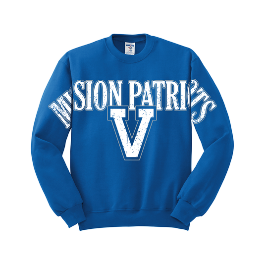 Vintage Varsity Mission Patriots Crewneck