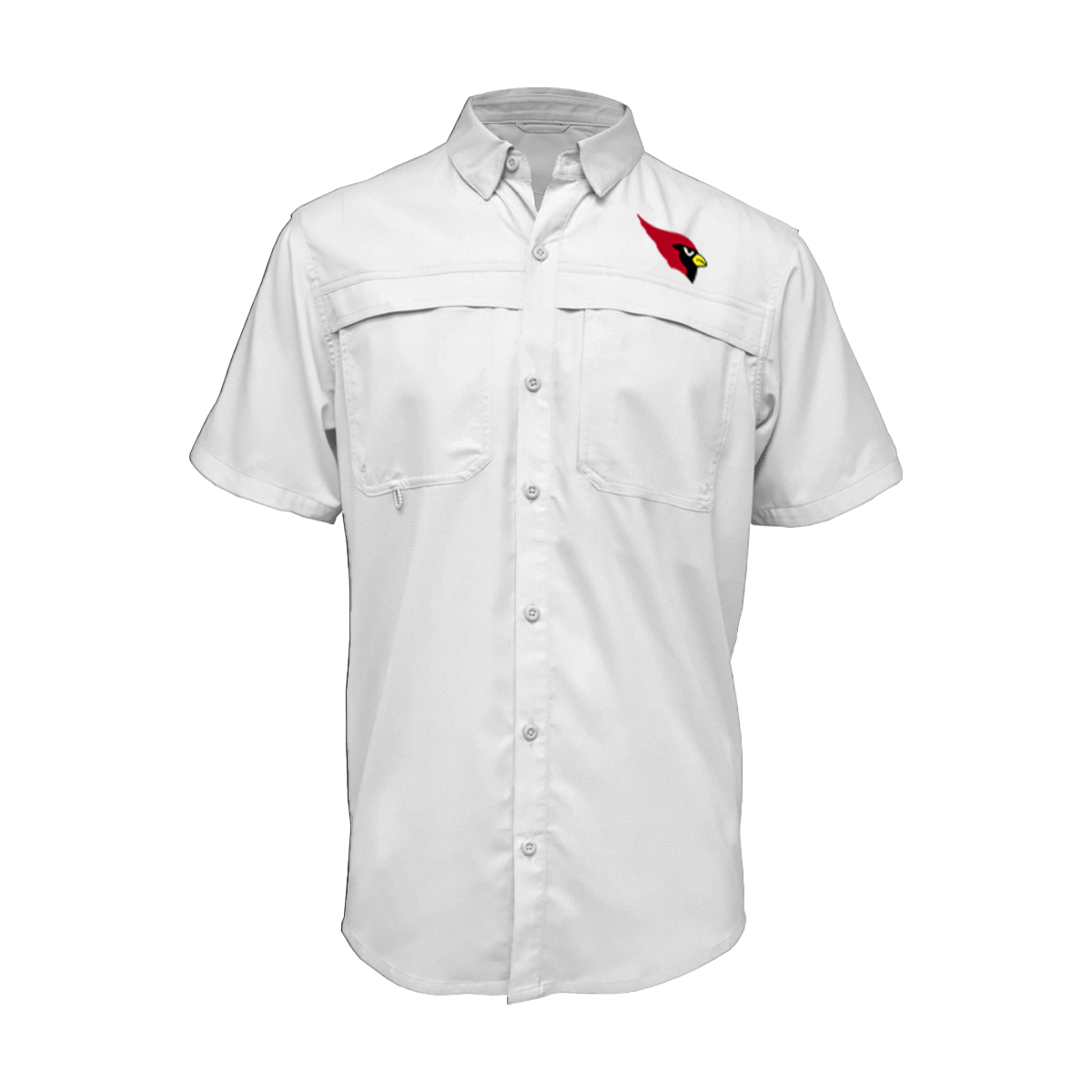 Embroidered Fishing Shirt - Short Sleeve - Harlingen Cardinals