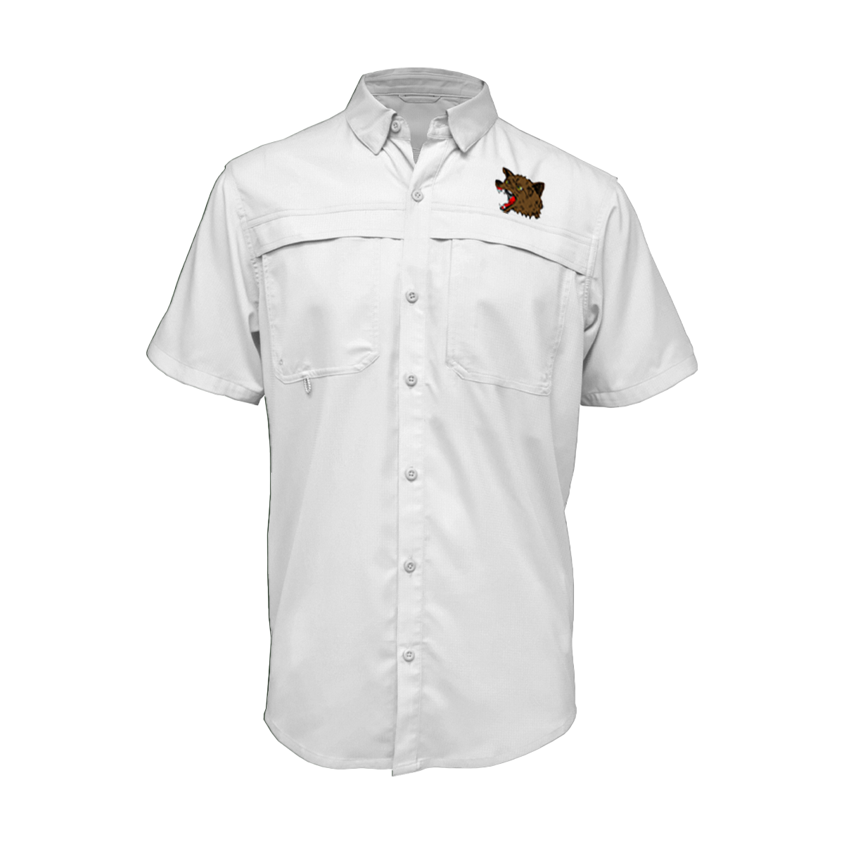 Embroidered Fishing Shirt - Short Sleeve - La Joya Coyotes