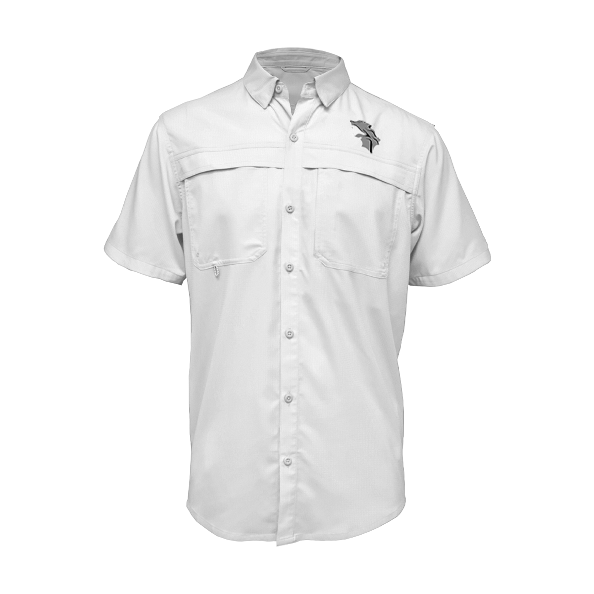 Embroidered Fishing Shirt - Short Sleeve - Weslaco East Wildcats - Wildcat Logo